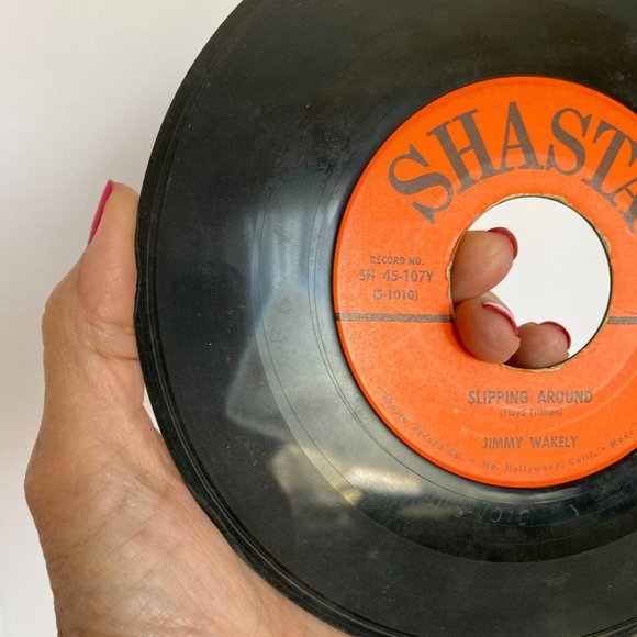 1959 Jimmy Wakely 45 Record Original Picture Sleeve Slipping Around Shasta 107Y - Picture 6 of 7